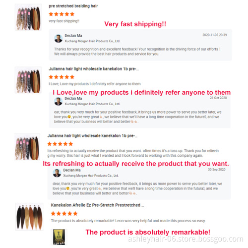 Julianna Attachments Synthetic Hair For Braids Braiding Ombre Pre Stretched Prestretched Braiding Hair Pre Stretch